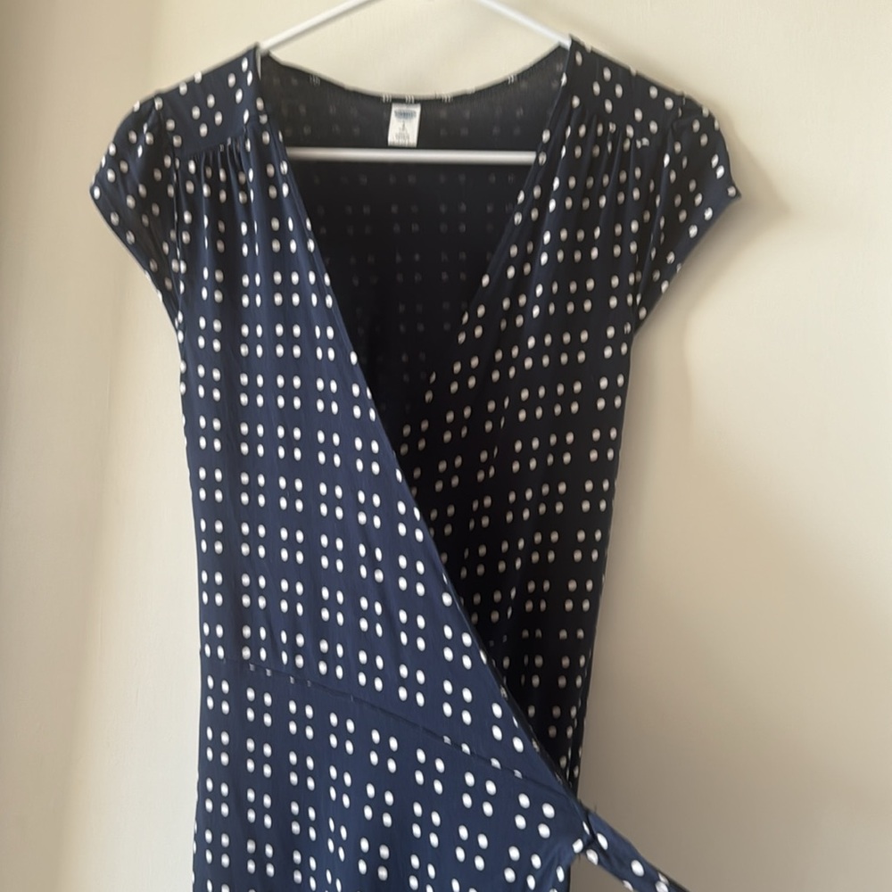 Old Navy Polka Dot Wrap Dress